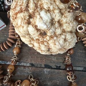Elegant Brown Beaded Necklace